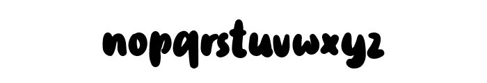 Bigfat Caramel Font LOWERCASE