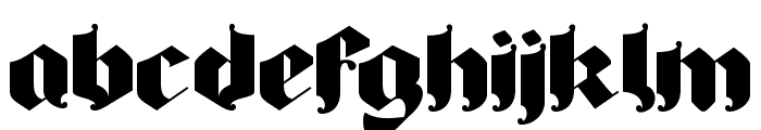 Bigfat gothic Regular Font LOWERCASE