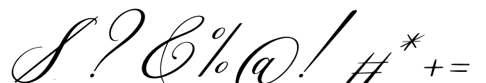 Bighried Ranbell Italic Font OTHER CHARS