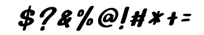 Biglove Christmas Italic Regular Font OTHER CHARS