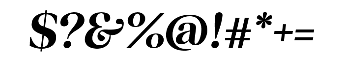 Bigola Display Italic Font OTHER CHARS