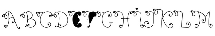 BigolaRose Font UPPERCASE