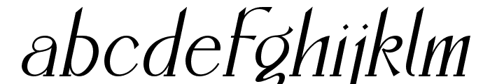Bigrock-Italic Font LOWERCASE