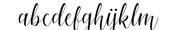 Bigshine Script Regular Font LOWERCASE