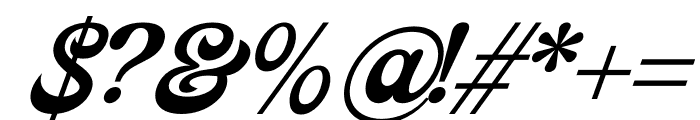 Bigsoul Italic Font OTHER CHARS