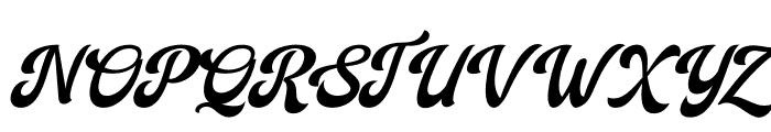 Bigsoul Italic Font UPPERCASE