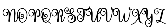 Bihgily Font UPPERCASE