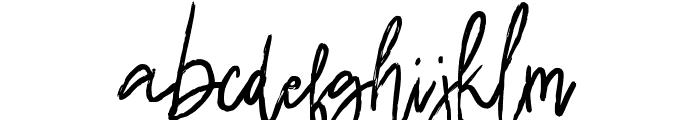 Bikangbrushsignature-Regular Font LOWERCASE