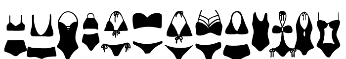 Bikini Day Font UPPERCASE