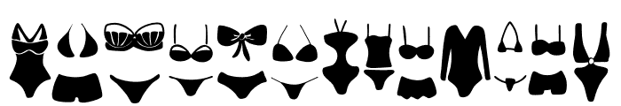 Bikini Day Font UPPERCASE