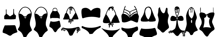 Bikini Day Font LOWERCASE