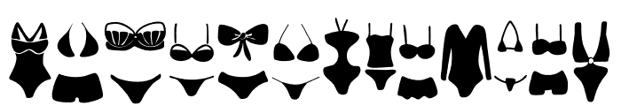 Bikini Day Font LOWERCASE