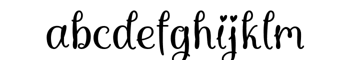 Bikito Font LOWERCASE