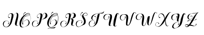 BilagenSamboSlant Font UPPERCASE