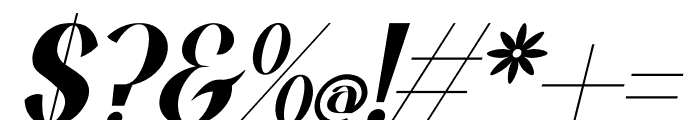 Bilaniroh Italic Font OTHER CHARS
