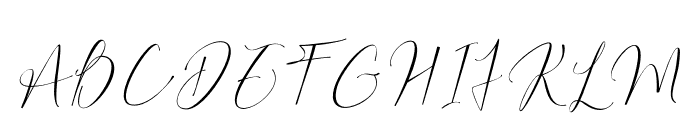 Bilaria Realistic Font UPPERCASE