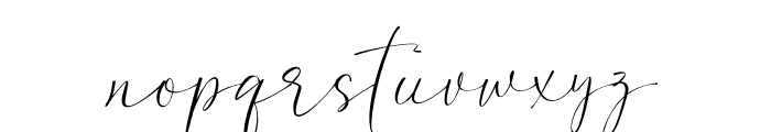 Bilaria Realistic Font LOWERCASE