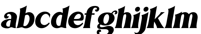 Bilderberg Italic regular Font LOWERCASE