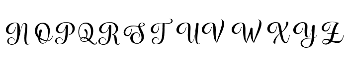 Bilestha Font UPPERCASE