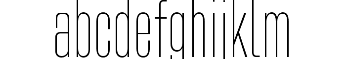 Bilgen Extra Light Font LOWERCASE