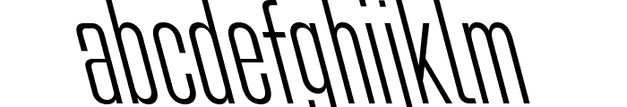 Bilgen Left Font LOWERCASE