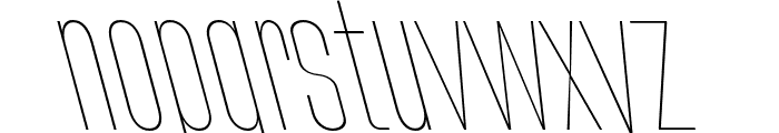 Bilgen Thin Left Font LOWERCASE