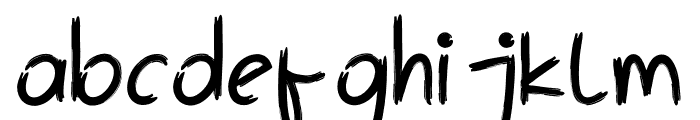 Billa Brush Font LOWERCASE