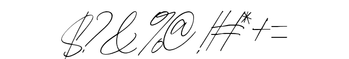 Billams Signature Font OTHER CHARS