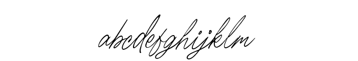 Billams Signature Font LOWERCASE