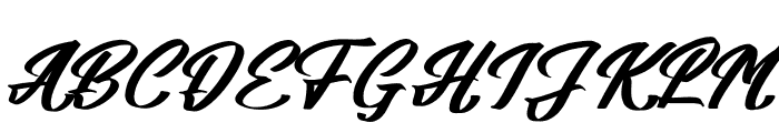Billead Dandy Italic Font UPPERCASE