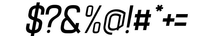 Billian-Oblique Font OTHER CHARS