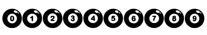 Billiard Ball Regular Font OTHER CHARS