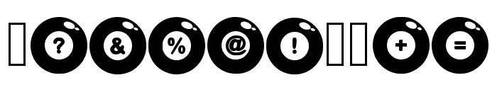 Billiard Ball Regular Font OTHER CHARS