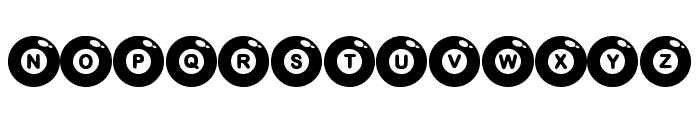 Billiard Ball Regular Font UPPERCASE
