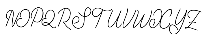Billie Jhone Font UPPERCASE