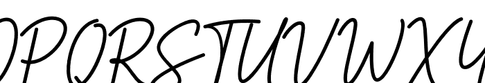 Billie Signature Font UPPERCASE