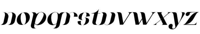 Billqo Italic Font LOWERCASE