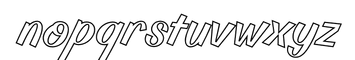 Billy Coaster Outline Font LOWERCASE