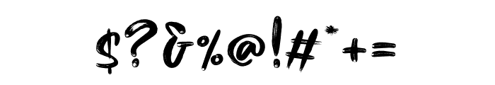 Billynesia-Regular Font OTHER CHARS