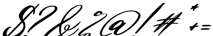 Billyra Italic Font OTHER CHARS