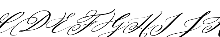 Billyra Italic Font UPPERCASE