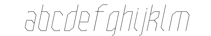 BilokosProThinItalic Font LOWERCASE