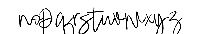 BimbangSignature-Regular Font LOWERCASE