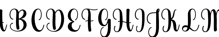 Binderla-Regular Font UPPERCASE