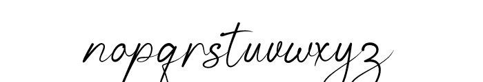 BingstonSignature Font LOWERCASE