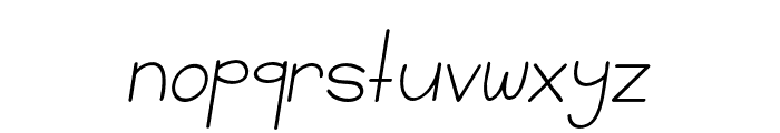 Binky Loop Italic Font LOWERCASE