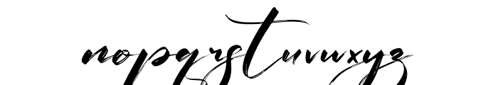 Bintang Signature Font LOWERCASE