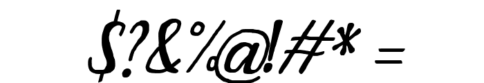 Bintar Italic Font OTHER CHARS