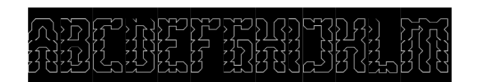 Biochemical Switches 01-Hollow- Font UPPERCASE
