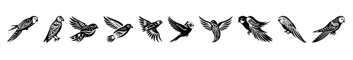 Bird Delights Regular Font OTHER CHARS